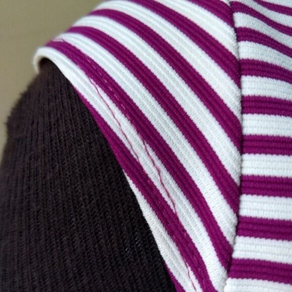 Everly Striped Cap Sleeve Shift Dress size Medium - Picture 4 of 10